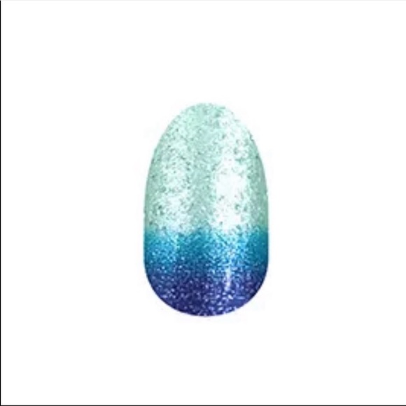 🎉Former HP🎉 *Retired* Color Street: Long Time No Sea | Mint Blue Glitter - Picture 7 of 8